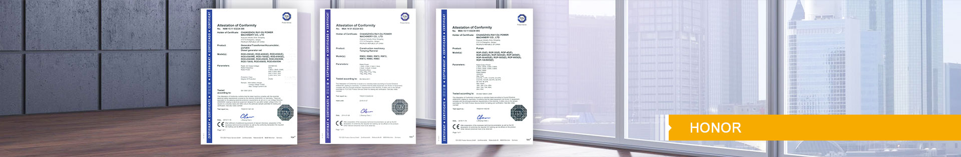 Certificates